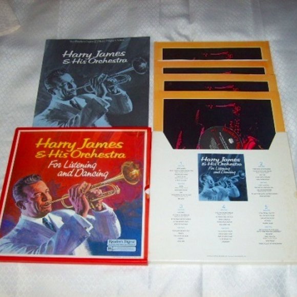 Album Set Harry James & His Orchestra For Listening & Dancing 5 Records Vintage